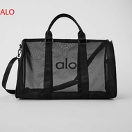 【New】 A Alo Yoa Transparent Mesh Bag Luggage Bag Yoga Fitness Bag Sports Womens Bag Outdoor Fitness 