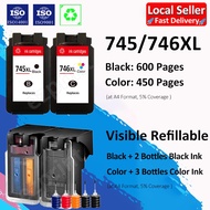Compatible for Canon 745XL 746XL Ink Cartridge Canon 745 Refill Canon 745 746 Ink for MG2570s MG3070