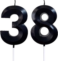 2.76" 38th 83th Number Candles Birthday Gifts for Women Men Birthday Decorations Birthday Candles Nu