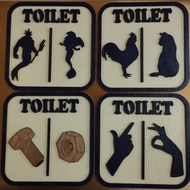 18sx Toilet Signage (2 layers)