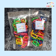 [FABBYNMOMMY] - PLASTIC CHAIN STRING SET/ LEARN TO STRING FOR CHILDREN/ CHAIN STRING C