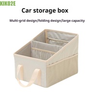 KIKO2E Car Trunk Organizer, Oxford Cloth Large Capacity Collapsible Car Storage, Durable White Save 