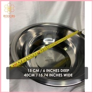 ✤ ◺ ❃ Stainless Steel Home Kitchen Sink Bathroom Laundry Deep Basin Planggana MINI Palanggana 40CM