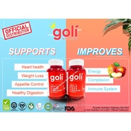 2 x 60S Bottles GOLI NUTRITION APPLE CIDER VINEGAR GUMMIES ACV BRAGG