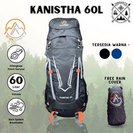 -Seven Summits KANISTHA 60L Carrier Bag Free Rain Cover 60L Travel Backpack Carrier 60 Liter Hiking 