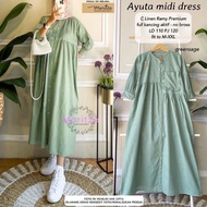 Midi dres/gamis midi dres muslim/ayuta midi dres