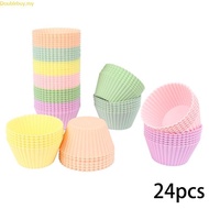 Doublebuy Practical Cupcakes Pan Cake Molds 6 5cm Diameter Heat Resistant Flexible Design Moulds For