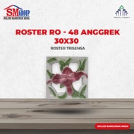 Roster TRISENSA 30X30 RO-48 Anggrek | Loster Keramik