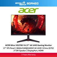 ACER Nitro VG270K V4 27" 4K UHD Gaming Monitor