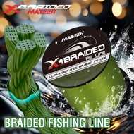 MATEER X4 4-Strand 100% PE Braided Fishing Line 300/500m, 9-85kg Strength for Sea & Carp (15-150lb) 