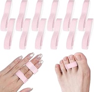 Finger Splint, 12PCS Buddy Tape Straps, Adjustable Buddy tape for Broken Toe, Sprained Finger Suppor