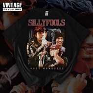 เสื้อยืดผ้าฝ้ายเสื้อพี่โต Silly fools Best Memory  ป้าย Hiptrack จะเป็นตะเข็บเดี่ยวผ้าหนาคอหนาเนื้อผ