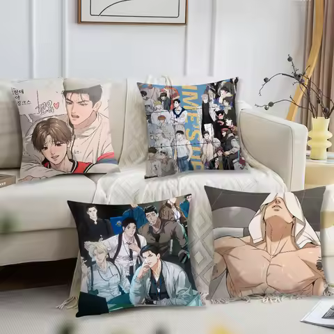 Comic L-Lezhin-Jinx Cool Pillow Case Sofa Living Room Headboard Bedroom Backrest Cushion Square Cush