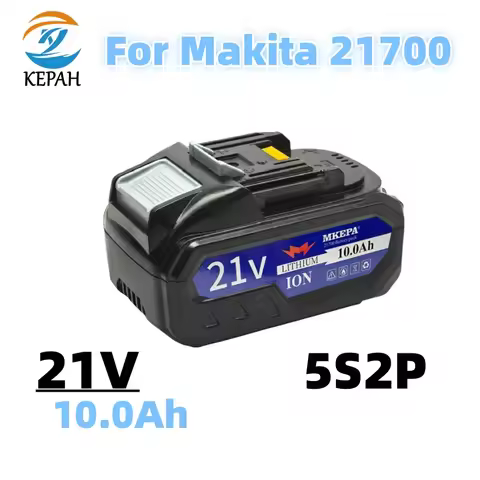 5S2P 10000mAh 21700 suitable for 21V BL1830 lithium-ion rechargeable power tool battery 21V BL1860 B