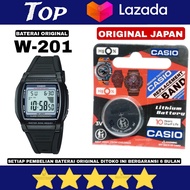 Casio W201 Baterai jam tangan casio W-201 original bergaransi asli japan