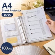 100Pcs A4 Sheet Protector Waterproof A4 Sheet Protector File A4 Sheet Protector