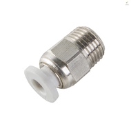 PC4-M10 Male Straight Pneumatic Tube Push Fitting Connector for CR-10 Series / Ender-3 Bowden Extruder 3D Printer, 1pcs