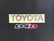 สติ๊กเกอร์ ติดฝาท้าย TOYOTA TIGER D4D ปี2002 ตัวTOYOTA+D4D