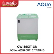 AQUA Mesin Cuci 2 Tabung Kapasitas 8 Kg QW-861XT-GR