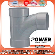 6 PCS LARGE RADIUS TEE DT FITTING PARALON PIPE CONNECTION 11⁄2 quarterX11⁄4 quarter 11⁄2 quarter 2 q