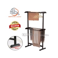 Earth High Towel Rack/Solid Wood Cloth Hanger/Tuala Rak Tinggi/Ampaian Baju Rak Tinggi Kayu Getah