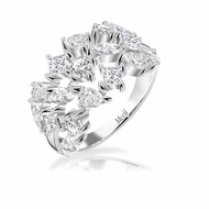 Merii แหวนเงินแท้ 925 เพชร CZ ดีไซน์ทันสมัย เหมาะสำหรับใส่ออกงาน Star Light Collection (221R0344-01)