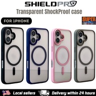Acrylic shockproof iphone 16 pro max 16 plus 15 plus MAGNETIC WIRELESS CLEAR TRANSPARENT PHONE CASIN