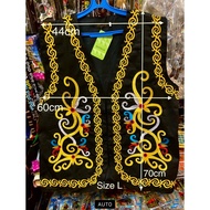 BMJ03# Awesome Sarawak Traditional Man Costume Orang Ulu Full Complete Embroidery Jacket Borneo