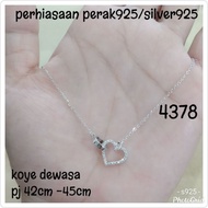 ADULT KOYE NECKLACE 4376,4377,4378(ds) SILVER 925 WHITE IA