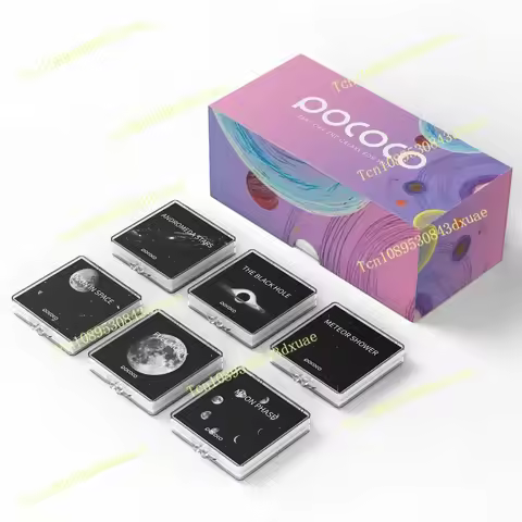 and Stars - Discs for POCOCO Galaxy Projector, 5k Ultra HD, 6 Pieces (No Projector)