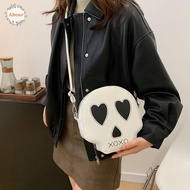 AHOUR Halloween Small Bag, Funny PU Leather Halloween Skull Shoulder Bag, Messager Bag Waterproof Gh