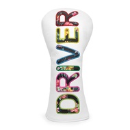 Color Large Letter Golf Wood Cover 135UT Driver/Fairway Wood/Hybrid Head Cover Waterproof PU Inner P
