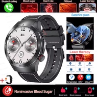 Smart Watch E800 Men 1.49" Amoled Screen ECG Laser Therapy Health Monitor SOS Bluetooth Call Sports 