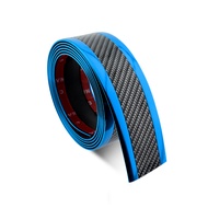 Mobil Strip Sill Guard Karet Mobil Stiker Perlindungan Ambang Karet Serat Karbon 3D Mobil Aksesoris