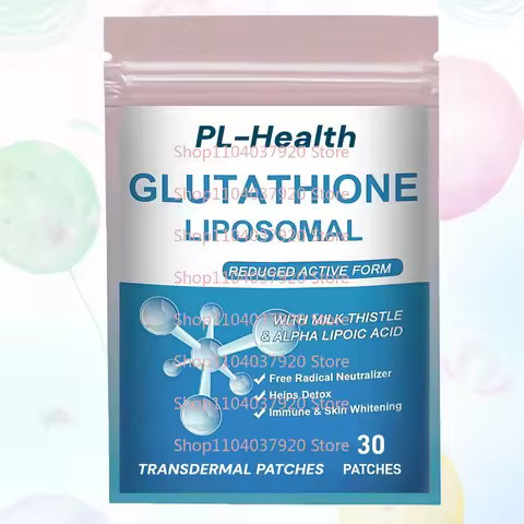 30 Patches L-Glutathione Liposomal Transdermal Patches With Alpha-Lipoic Acid,Milk Thistle for Skin