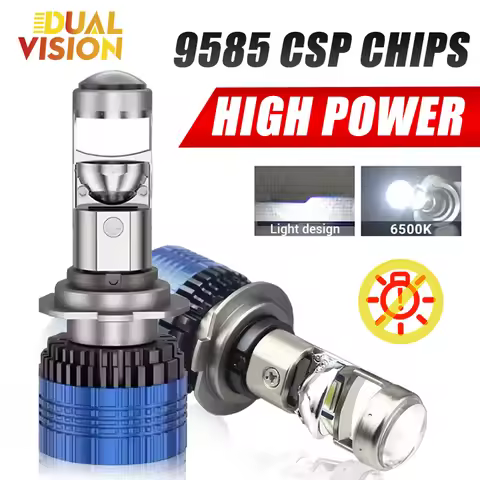 7000W 7000000LM H7 H4 Canbus Car Headlight Mini Lens H11 H8 9005 9006 HB3 HB4 LED Projector Bulb 600