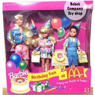 Mattel 1993年 Birthday Fun at McDonald 麥當勞 生日派對 古董玩具 芭比娃娃 絕版