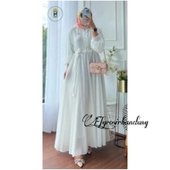 dress wanita baju Gamis terbaru 2025 viral gamis seribu kancing dewasa Delia dress murah ukuran L|XL