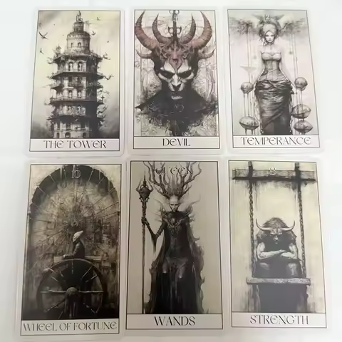 Gothic Horror Tarot Cards Wait 78 Tarots Board Games Leisure Entertainment Family Gatherings Gothic 