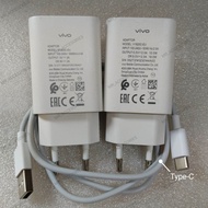Charger Vivo Type C Original 100% Cabutan Bawaan Hp Y30 Y30i Y50 Y21 V19 X50 Ori 100% Fast Charging