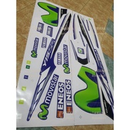YAMAHA Y15 Y15zr Body Cover Stripe Sticker Movistar 2017 M hijau