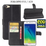 OPPO F1S/A59- Wallet Case Kulit - Casing Dompet Case Wallet Leather