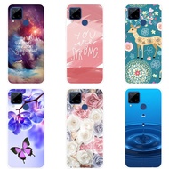 TPU Silicone Back Cover Realme C15 Painted Soft Phone Cover Realme C15 C 15 Case