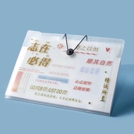 Accordion file bag for storing papers, A4 size, large capacity, multi-layer test paper folder,