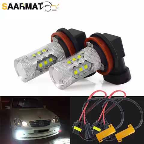 2x Canbus H11 H8 LED head fog Bulbs Car Fog Lights For Mercedes W205 W124 W212 W210 W204 W203 W176 A