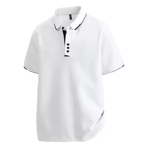 Plus Size 7XL 8XL Summer New Elegant Style Mens Polo Shirts Short Sleeve Business Formal Office Shir