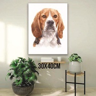 Size 30x40 Wooden Poster dog picture wall decoration dog - DOG1