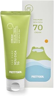 PRETTYSKIN Jeju Cica 70 Facial Cream – 70% Centella Asiatica | Lightweight Moisturizer with Ginseng