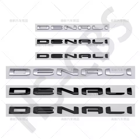 DENALI Car Stickers 3D ABS Rear Trunk Emblem Badge for GMC Sierra 2500 3500 Car Body Side Door Fende