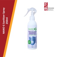 [Original] SANITISER Nano G SANITISER SPRAY Disinfectant 250ml Tested to kills 99.99% COVID-19
